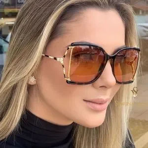 GUCCI OVERSIZED HAVANA RECTANGULAR DRAMATIC SUNGLASSES Gucci | Accessories | Gucci Oversized Havana Rectangular  main image 4